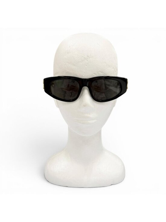 Balenciaga Side Logo Eyewear Sunglasses Black Gold 53 Demo Lens main image 11
